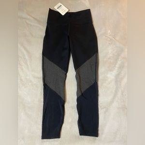 Fabletics high-waisted 7/8 black leggings. NEW S/6